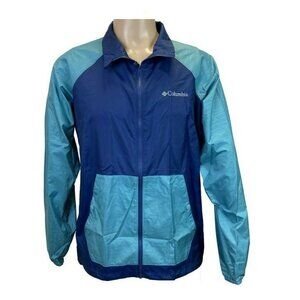 Columbia Tabor Point Men's Windbreaker Jacket, Blue/Green, Small 1771371470 NEW